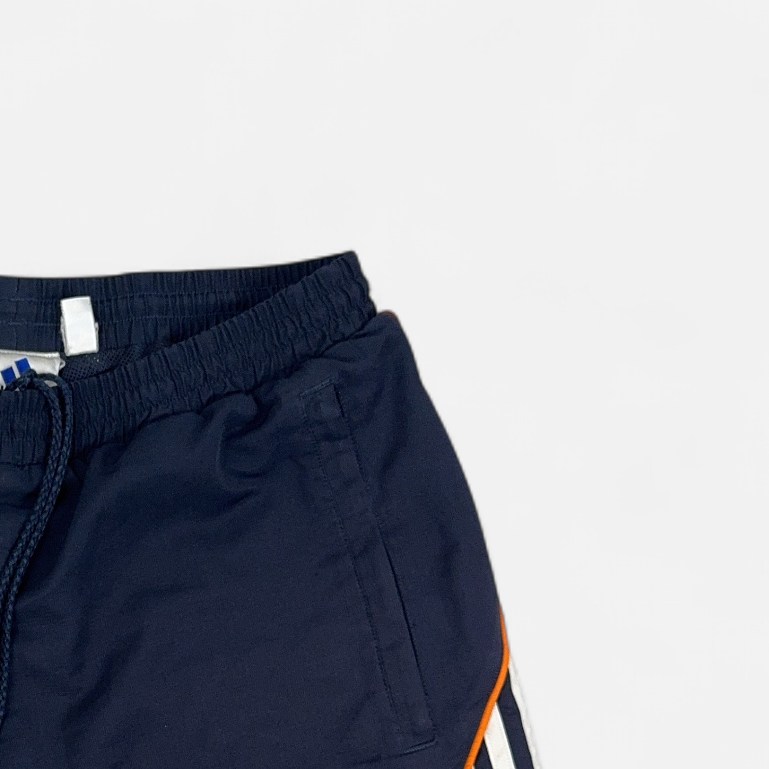 Vintage Adidas Navy Shorts (M) detail