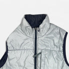 Vintage Nike Blue And Silver Reversible Gilet (M)