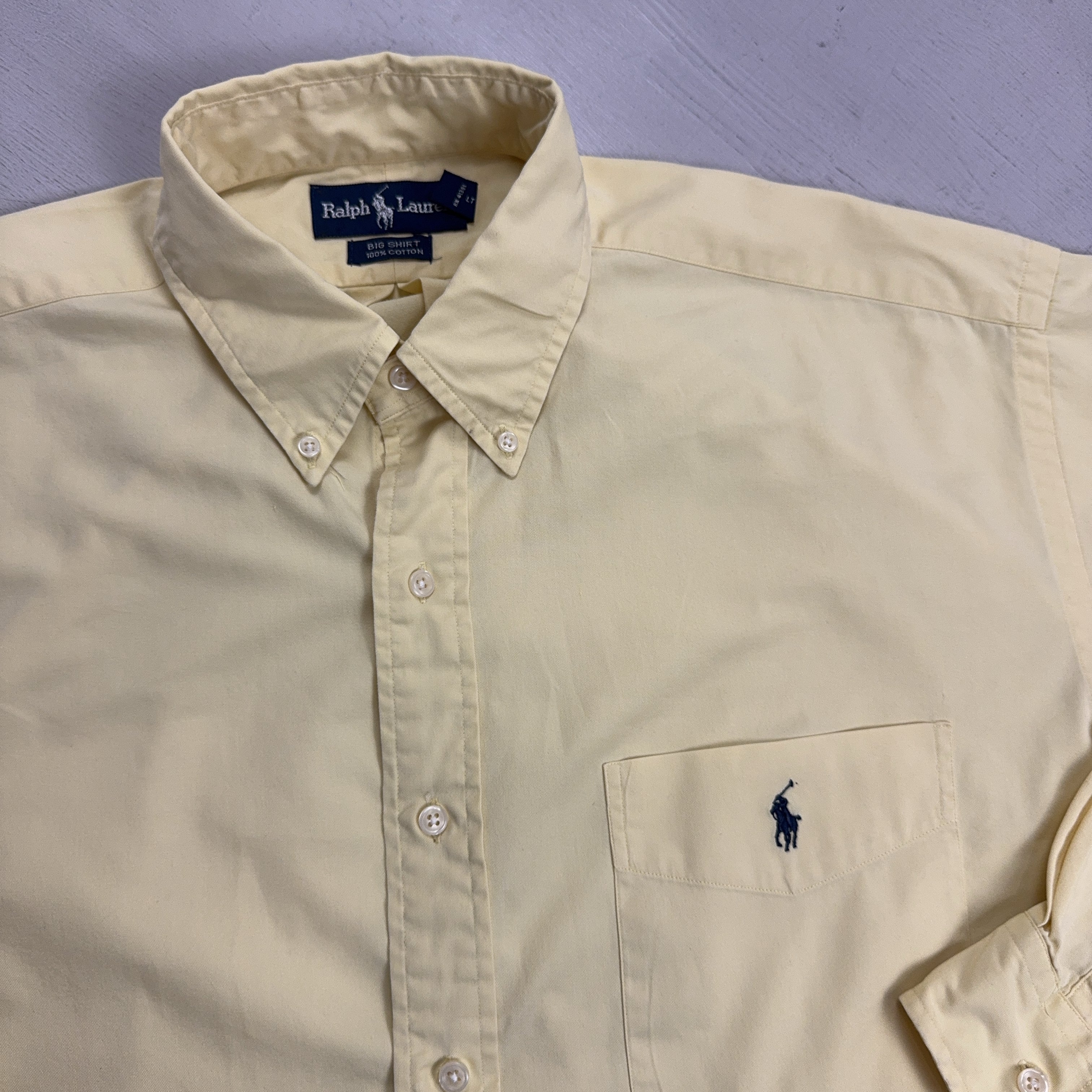 Vintage Ralph Lauren Yellow Shirt (L)