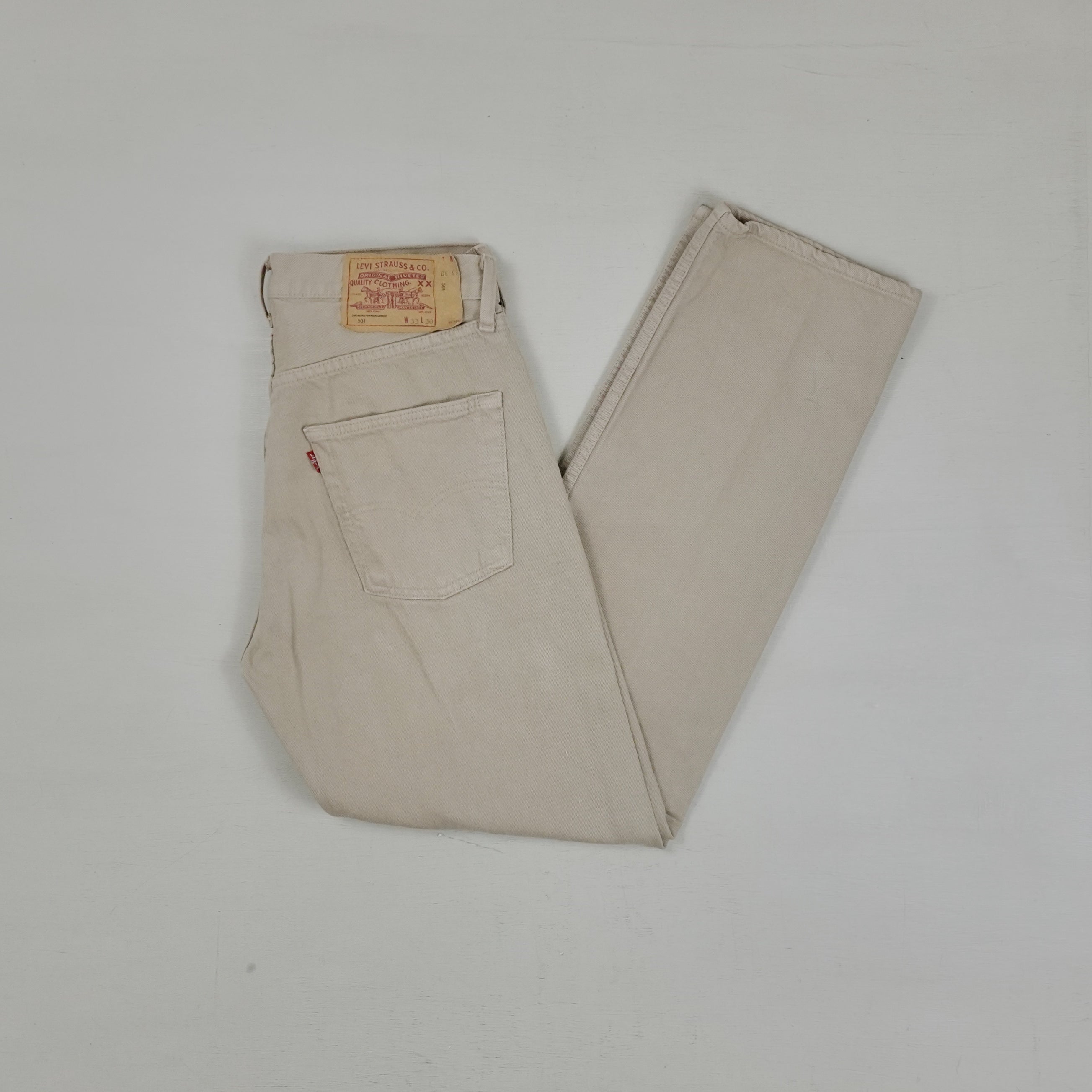 Vintage Levi's Beige Jeans (W33 L30)