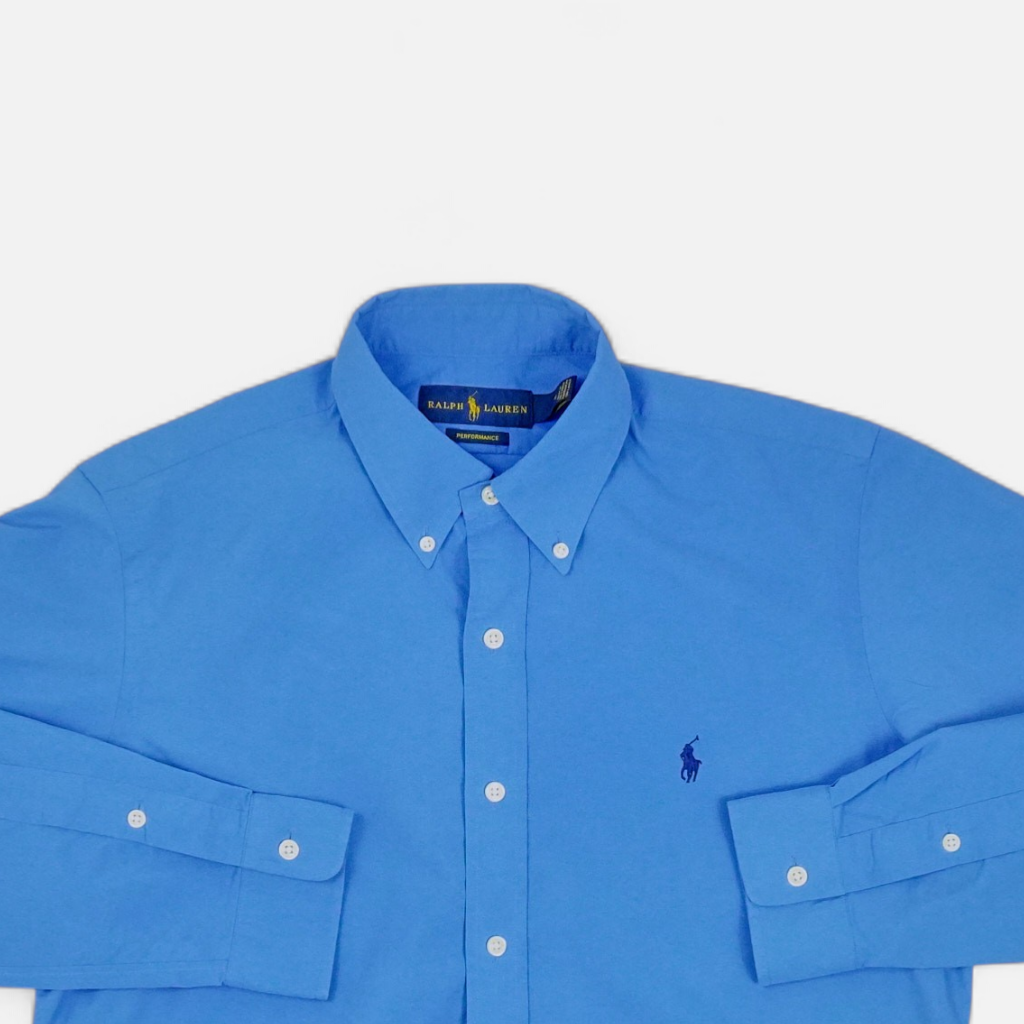 Vintage Ralph Lauren Blue Shirt (M)