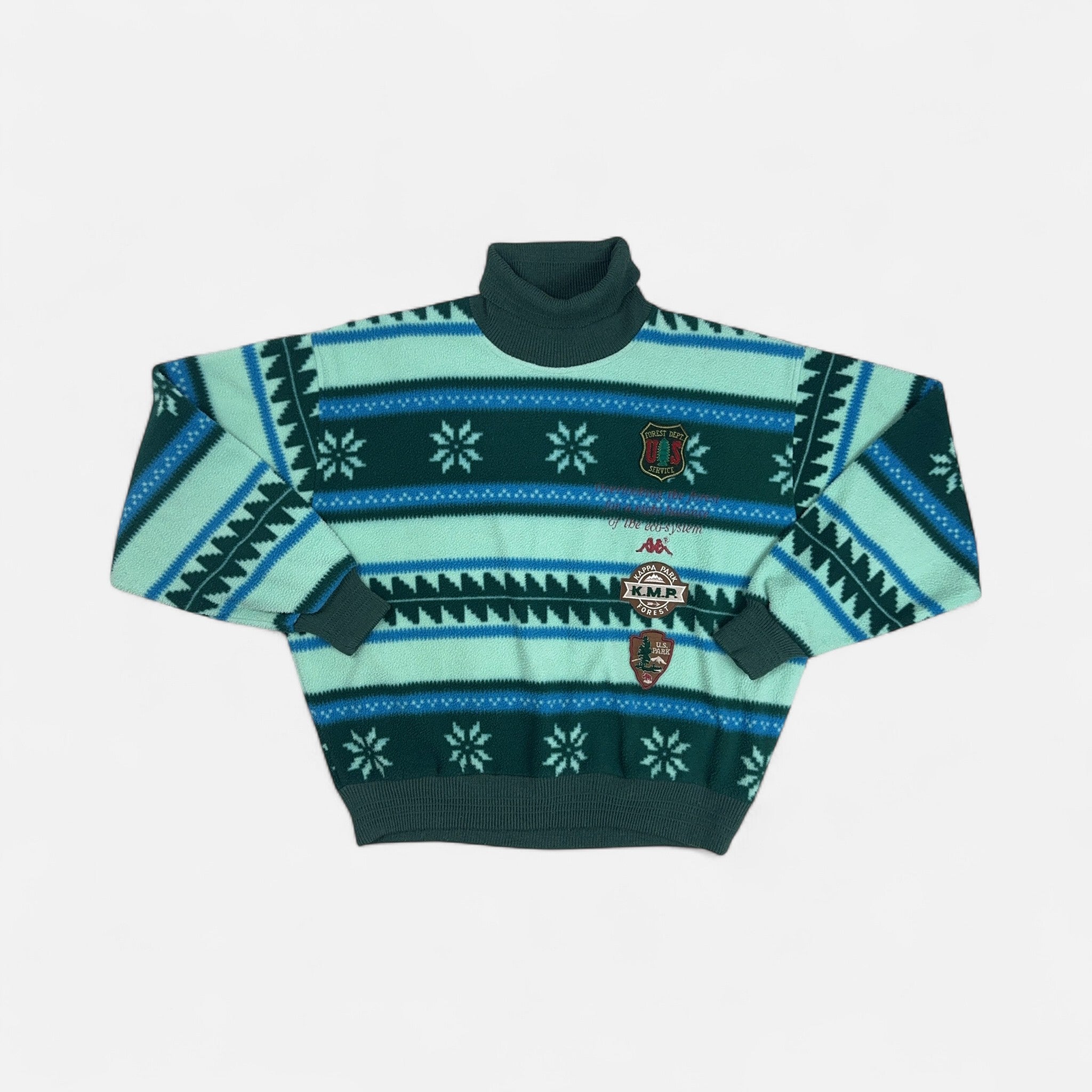 Vintage Kappa Multicoloured Knit Jumper (M)