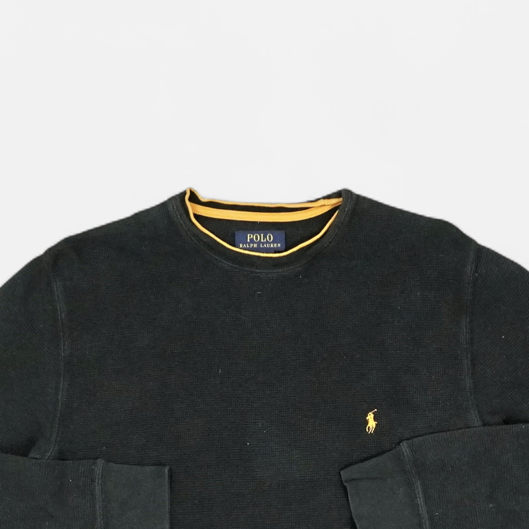 Vintage Polo Ralph Lauren Black Knit Jumper (M)