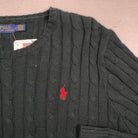 Vintage Polo Ralph Lauren Green Knit Jumper (L)