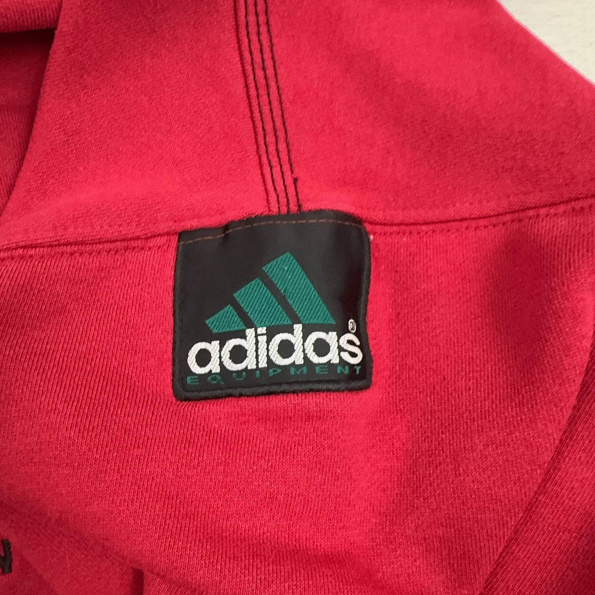 Vintage Adidas Red Sweatshirt (M)