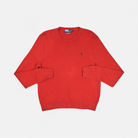 Vintage Polo By Ralph Lauren Red Knit Jumper (L)