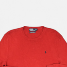 Vintage Polo By Ralph Lauren Red Knit Jumper (L)