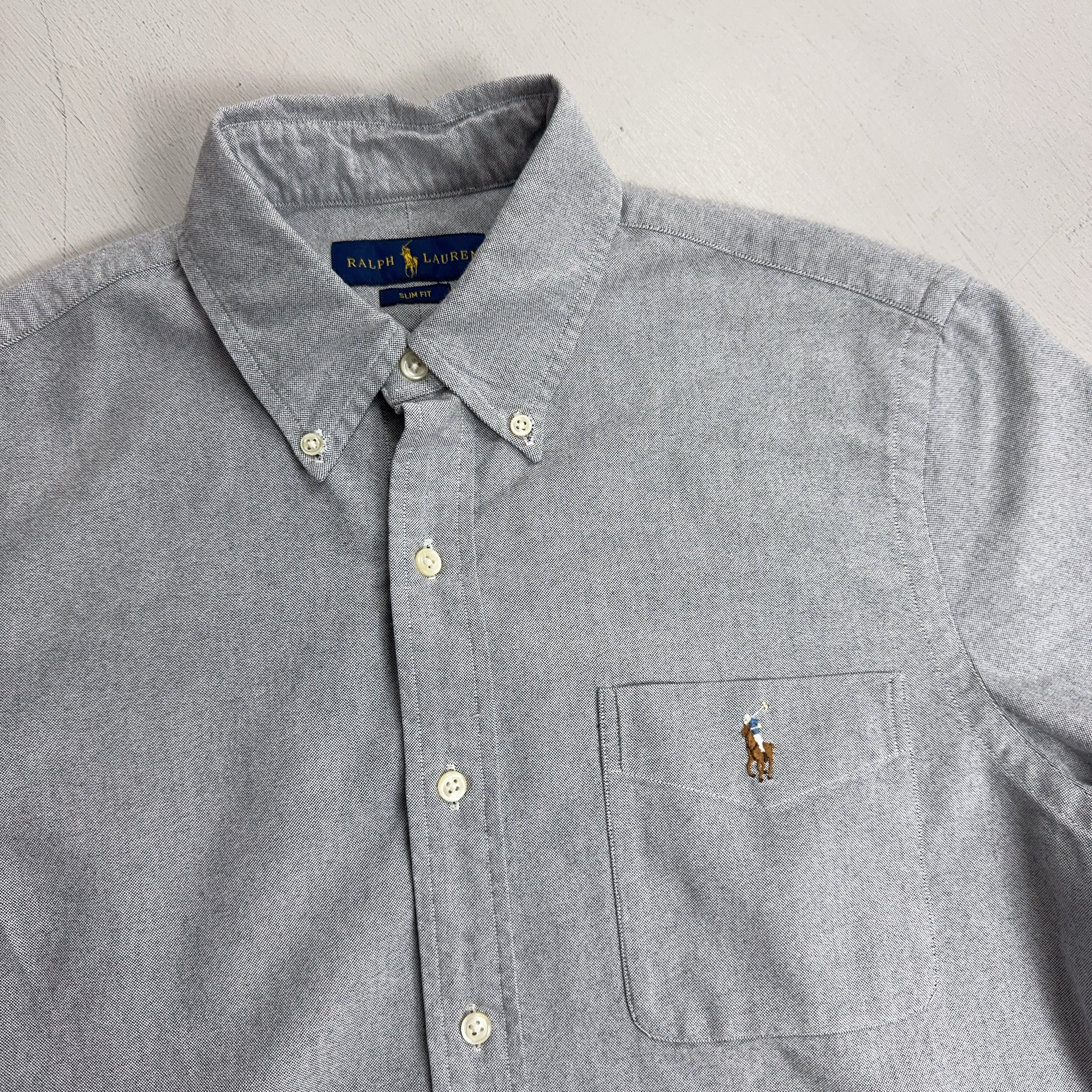 Vintage Ralph Lauren Grey Shirt (M)