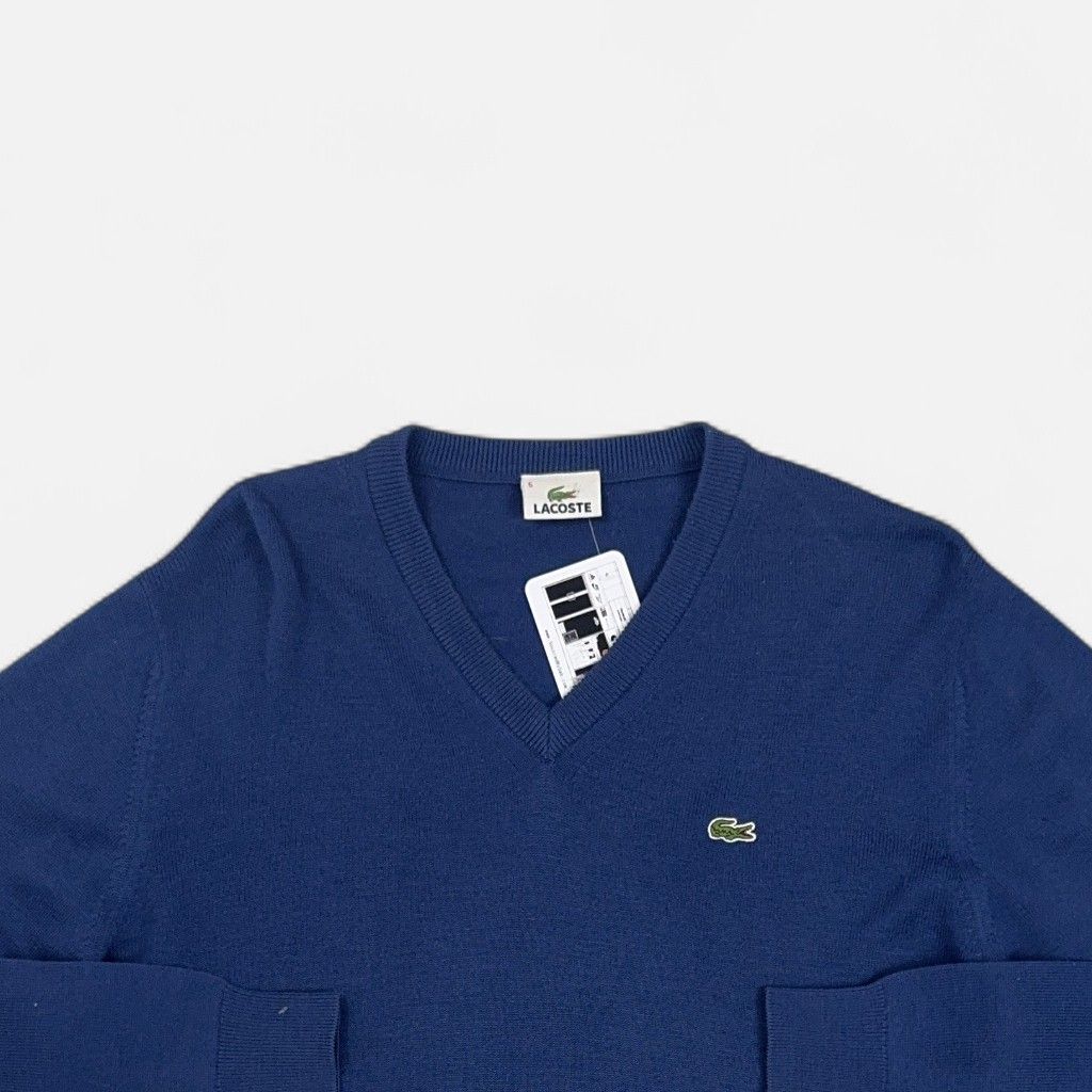 Vintage Lacoste Blue Knit Jumper (L)