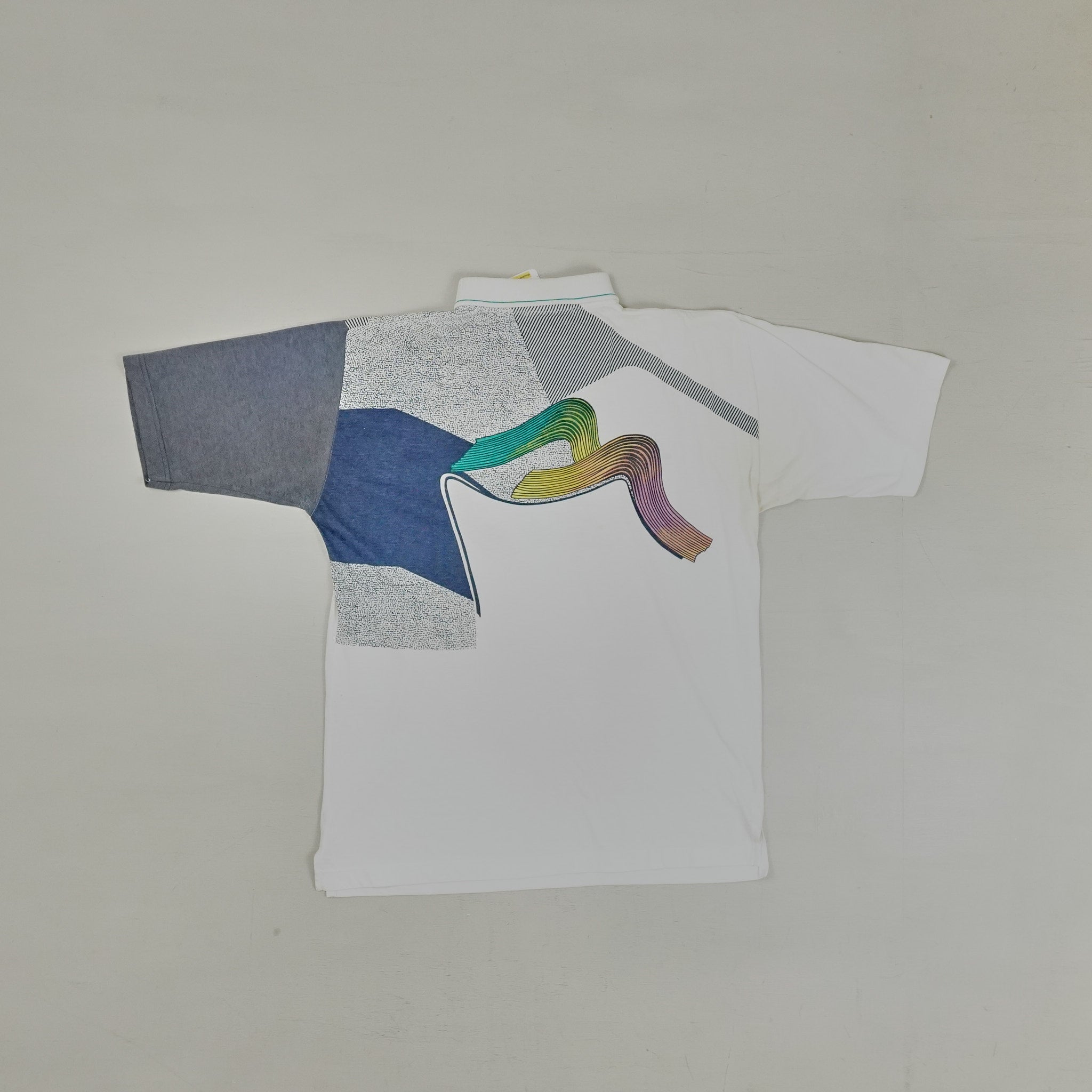 Vintage Adidas White Polo Shirt (M)