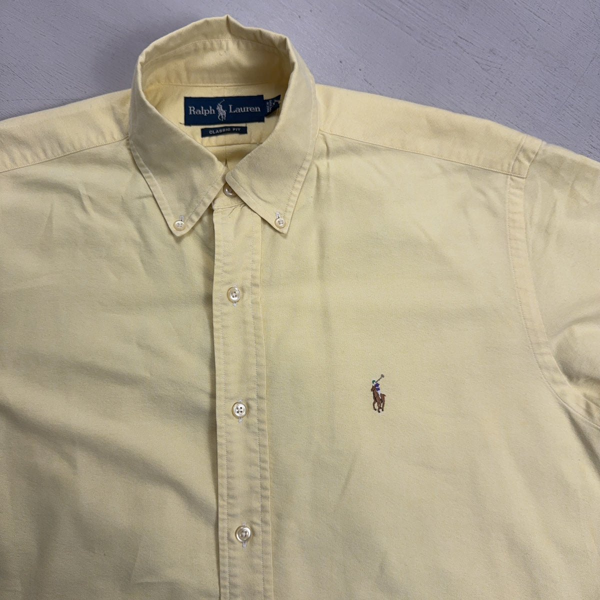 Vintage Ralph Lauren Yellow Shirt (M)