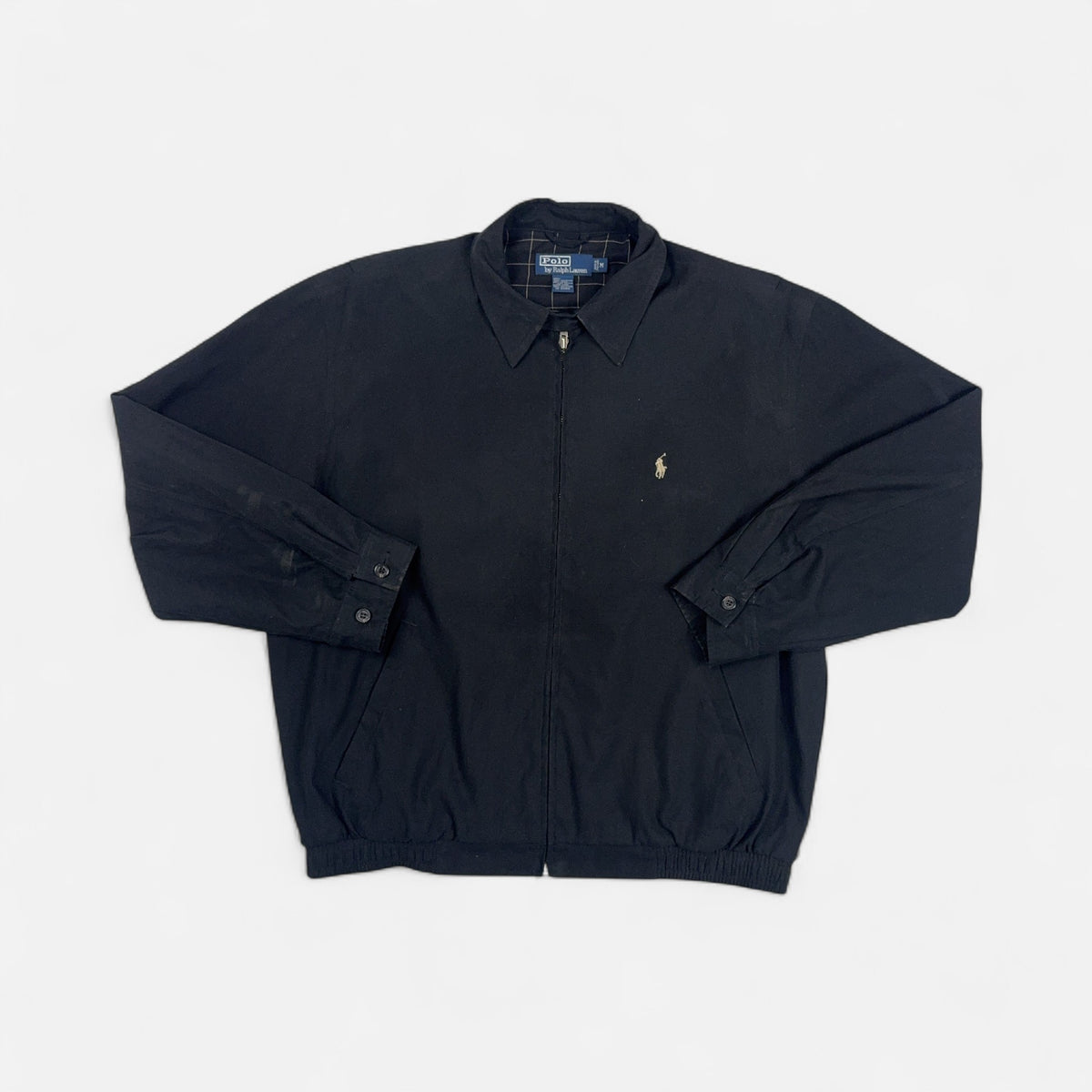 Vintage Polo By Ralph Lauren Black Trackjacket (M)