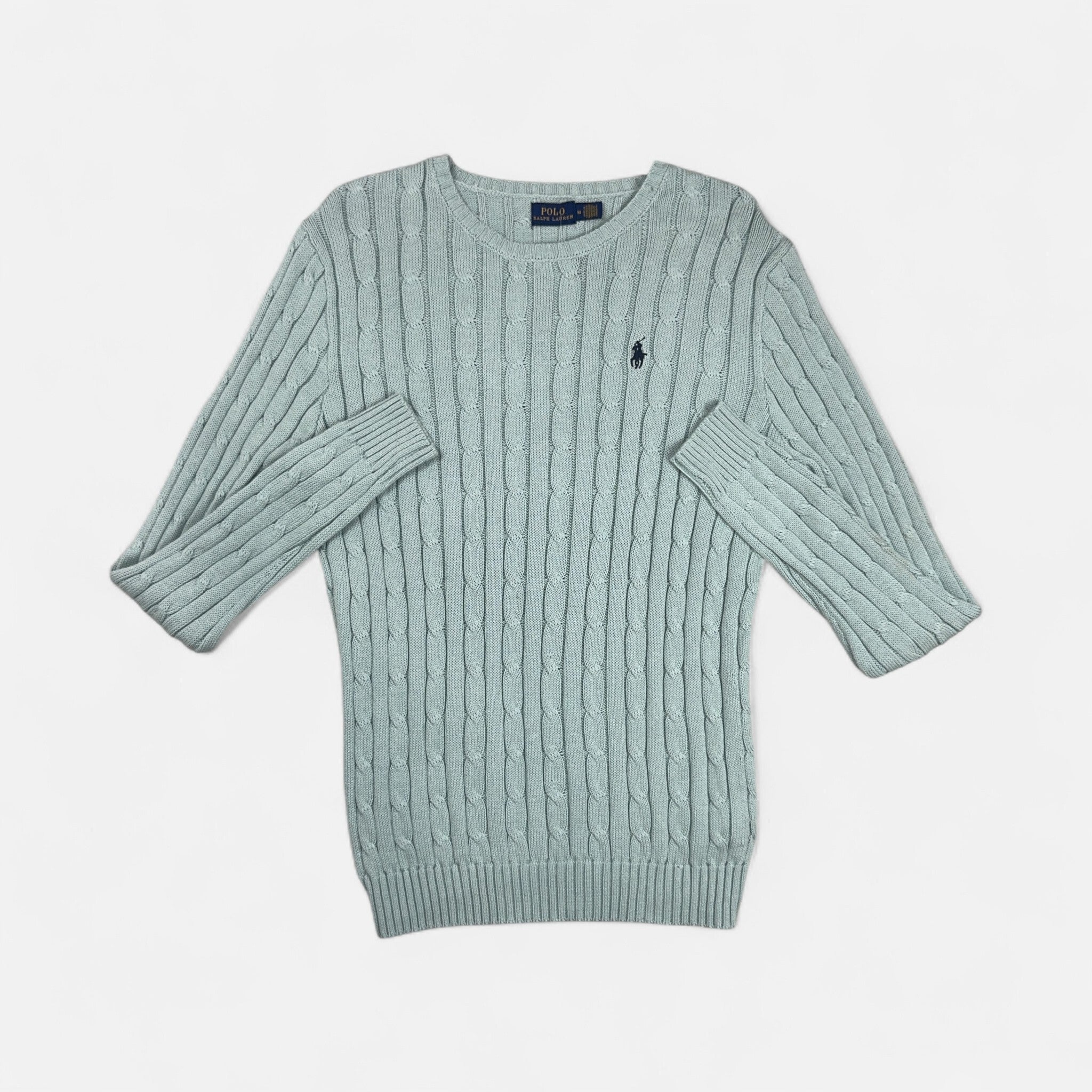 Vintage Polo Ralph Lauren Blue Knit Jumper (M)