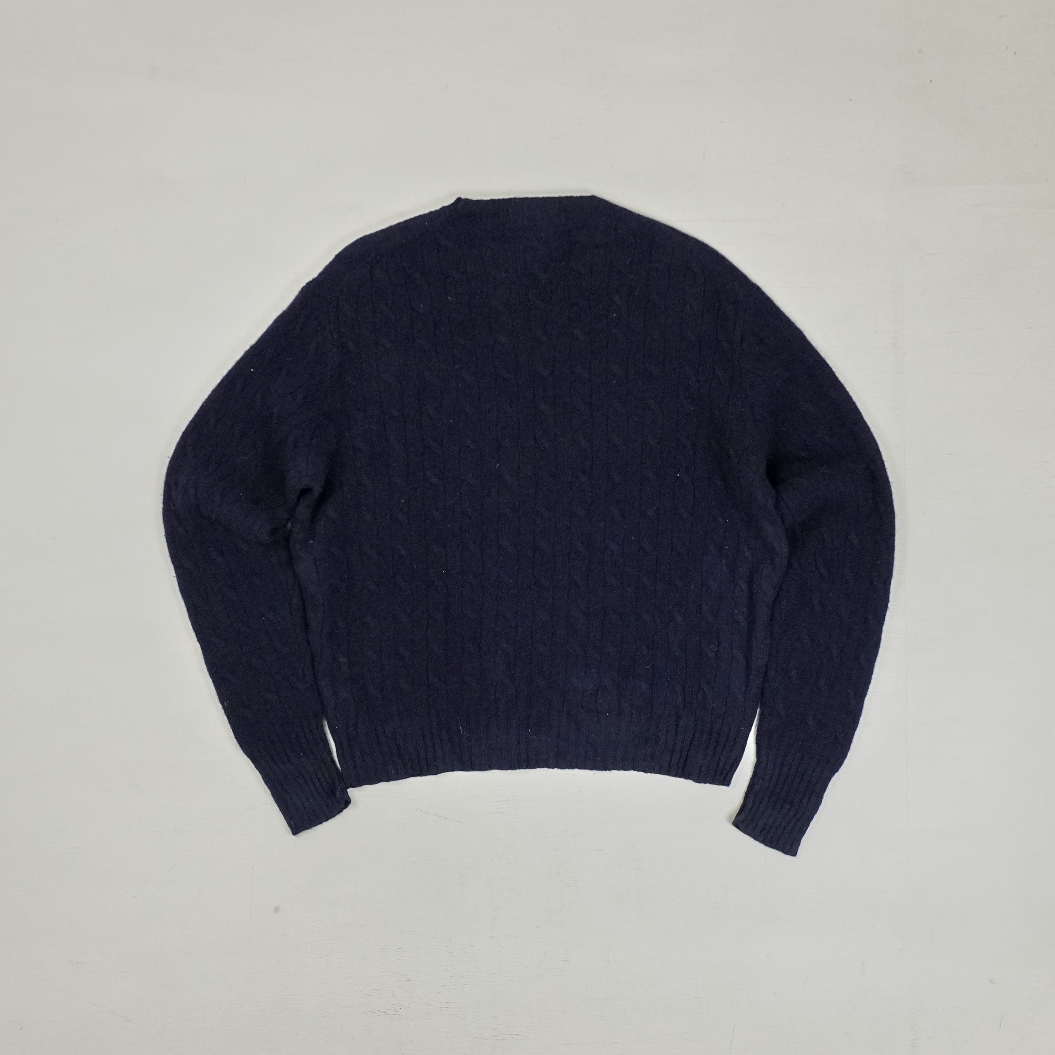 Vintage Polo By Ralph Lauren Blue Knit Jumper (L)