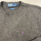 Vintage Polo Ralph Lauren Grey Knit Jumper (L)