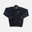 Vintage Adidas Black Zip Up Fleece (L)