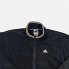 Vintage Adidas Black Zip Up Fleece (L)