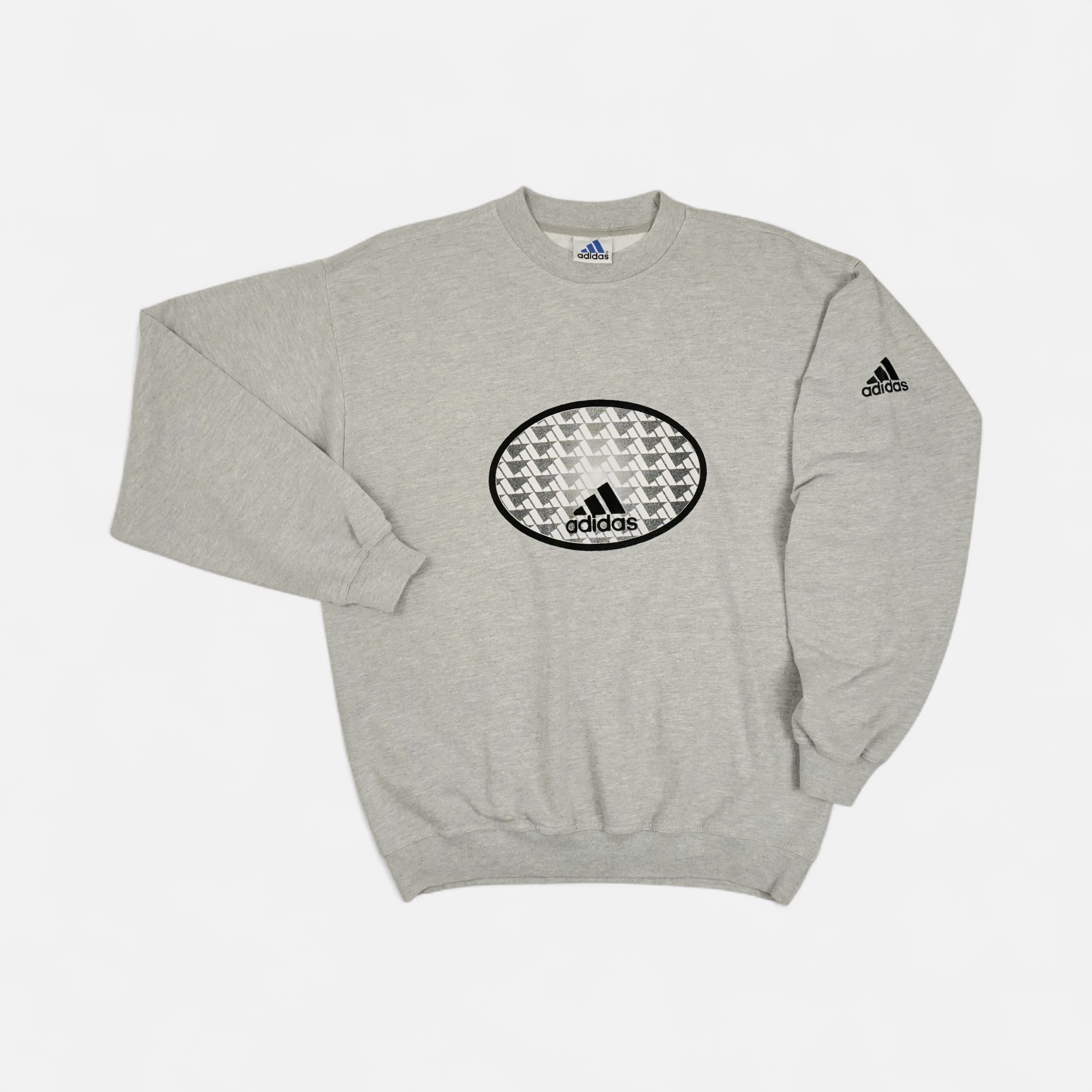 Vintage Adidas Grey Sweatshirt (L)