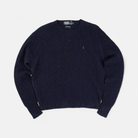 Vintage Polo By Ralph Lauren Blue Knit Jumper (L)
