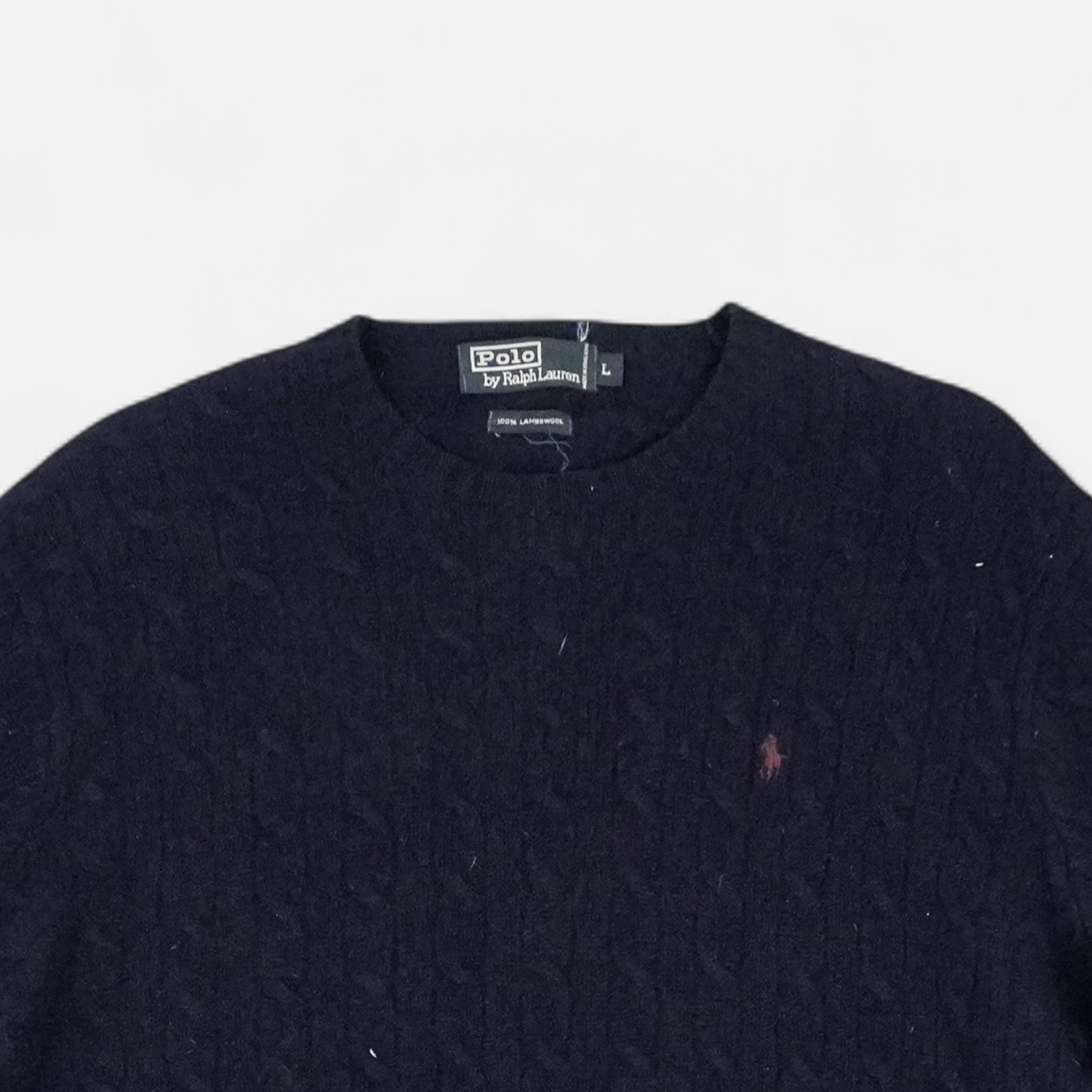 Vintage Polo By Ralph Lauren Blue Knit Jumper (L)