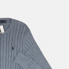 Vintage Polo Ralph Lauren Blue Knit Jumper detail