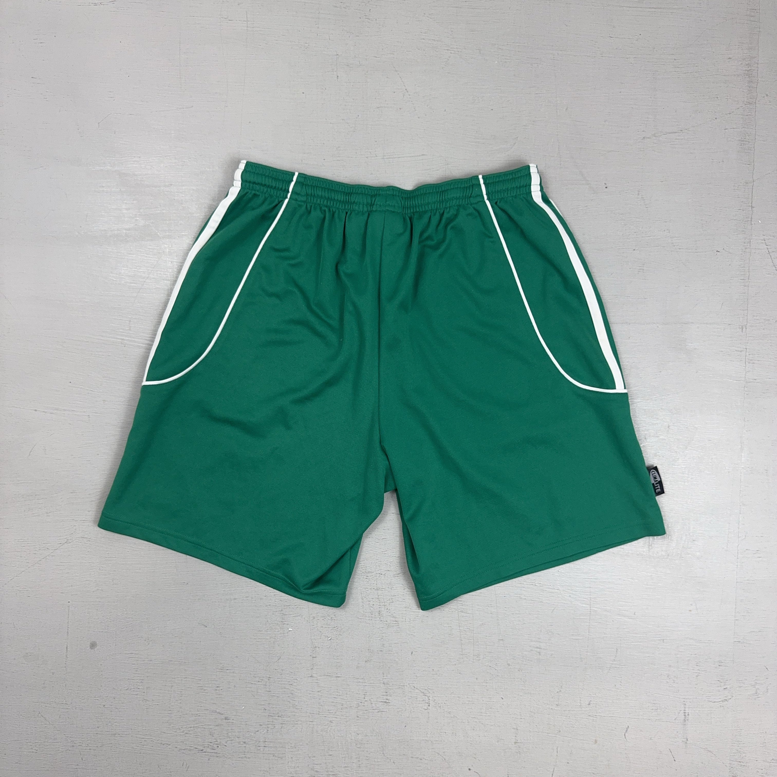Vintage Adidas Green Shorts (S)