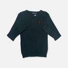 Vintage Polo Ralph Lauren Green Knit Jumper (M)