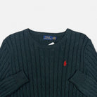 Vintage Polo Ralph Lauren Green Knit Jumper (M)