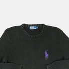 Vintage Polo By Ralph Lauren Black Knit Jumper (L)