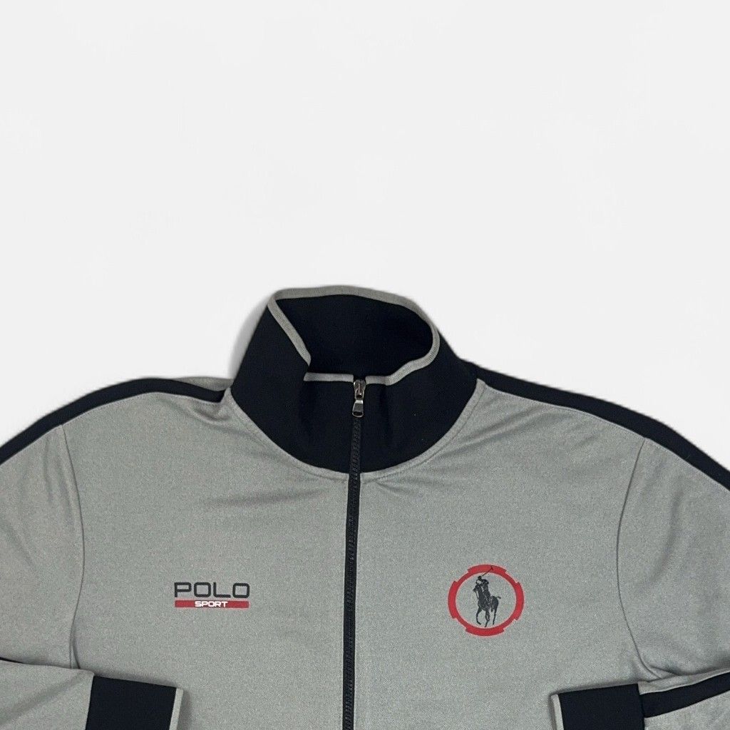 Vintage Polo Ralph Lauren Grey Trackjacket (XL)