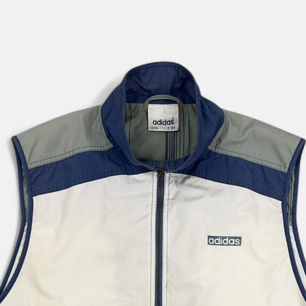 Vintage Adidas Blue Gilet (L)