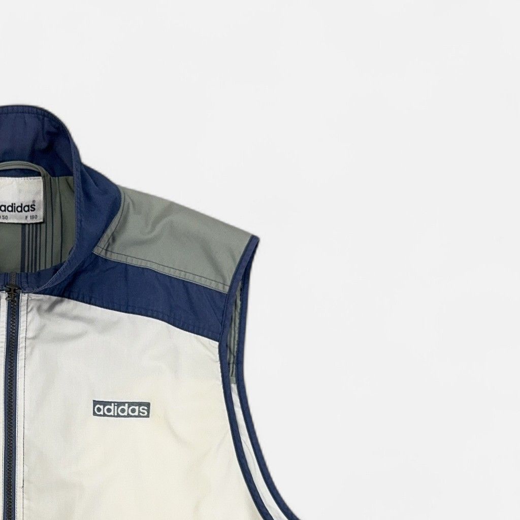 Vintage Adidas Blue Gilet (L)