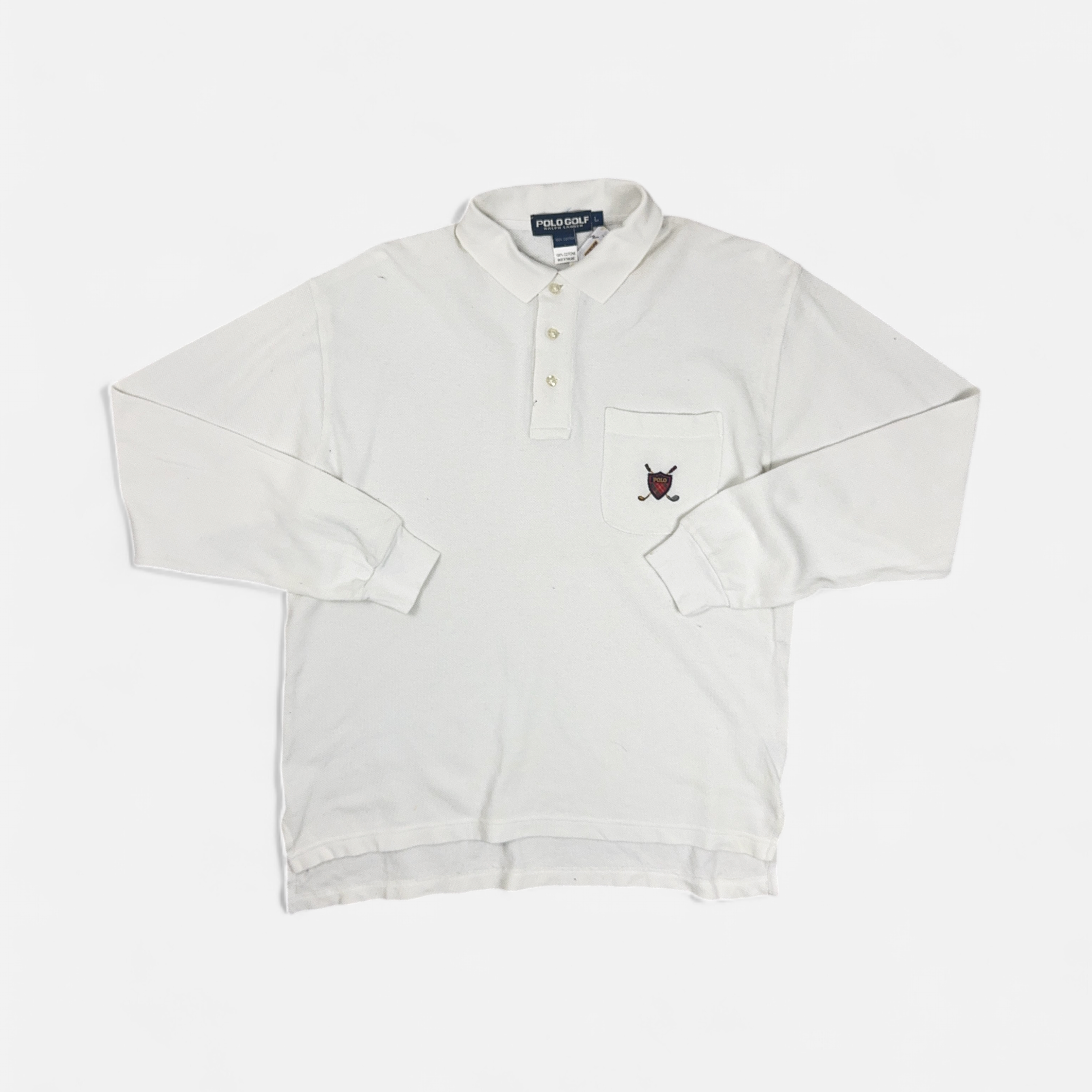 Vintage Polo Golf White 1/4 Zip (L)