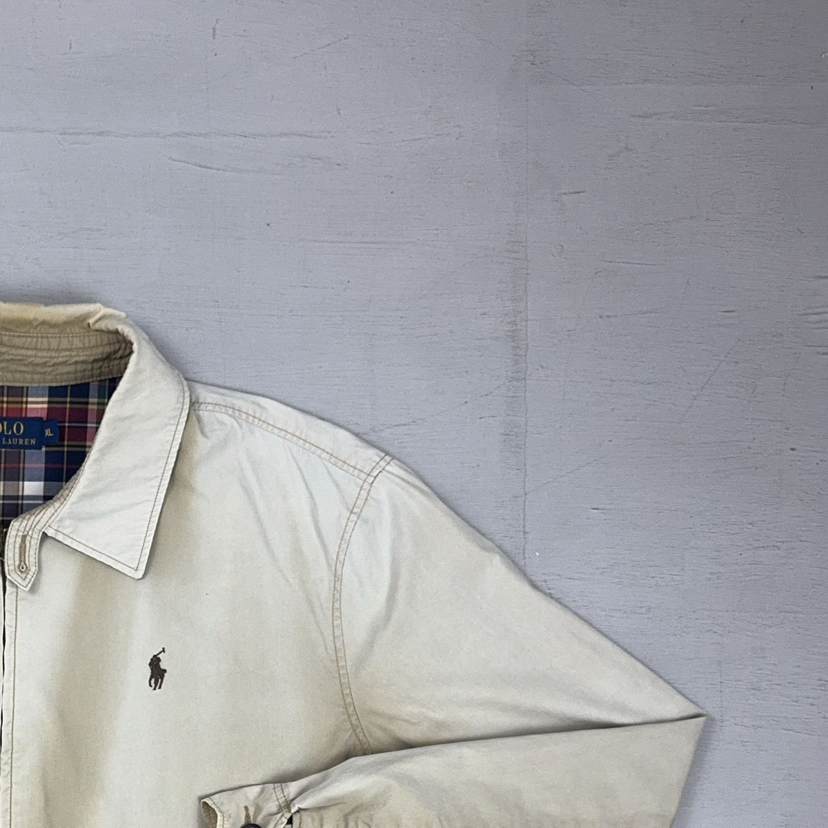 Vintage Polo Ralph Lauren Beige Jacket (XL)
