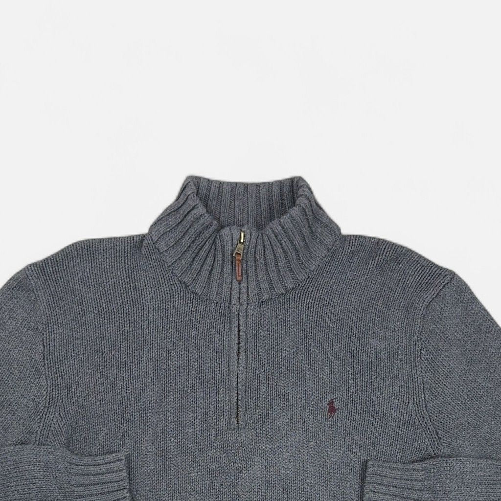 Vintage Polo By Ralph Lauren Grey 1/4 Zip (XL)