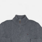 Vintage Polo By Ralph Lauren Grey 1/4 Zip (XL)