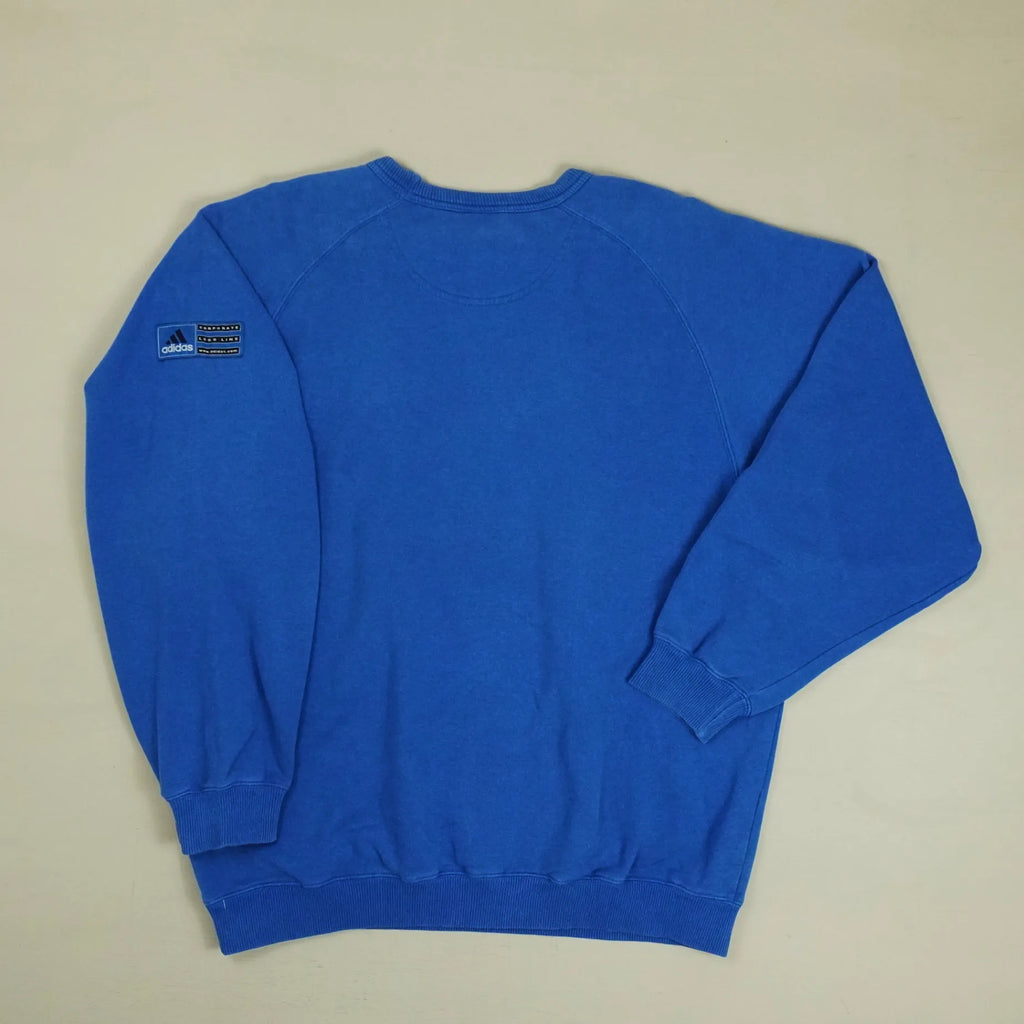 Vintage Adidas Blue Sweatshirt (L)