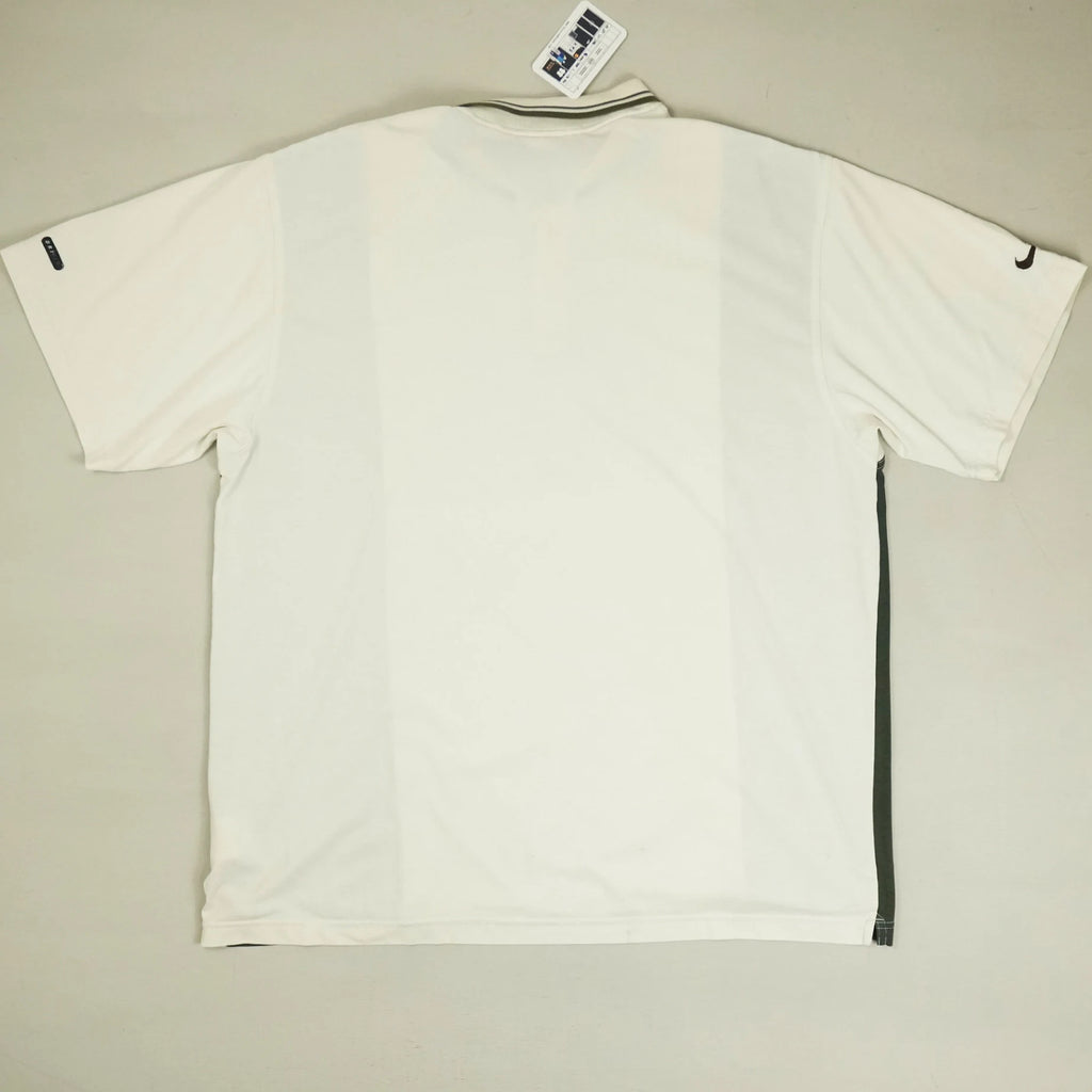 Vintage Nike White Polo Shirt (XL)