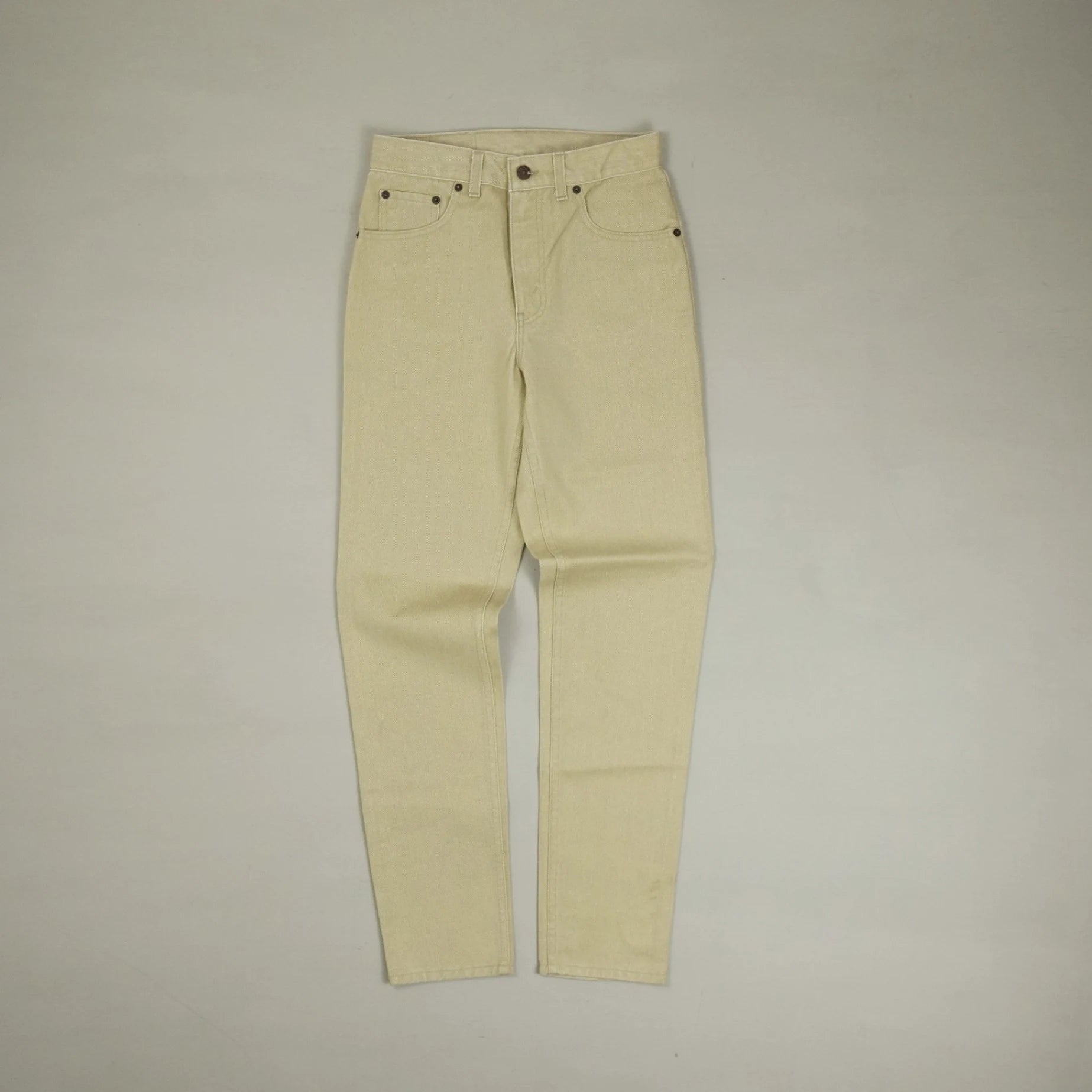 Vintage Levis 501s Beige Jeans ((W27 X L30))