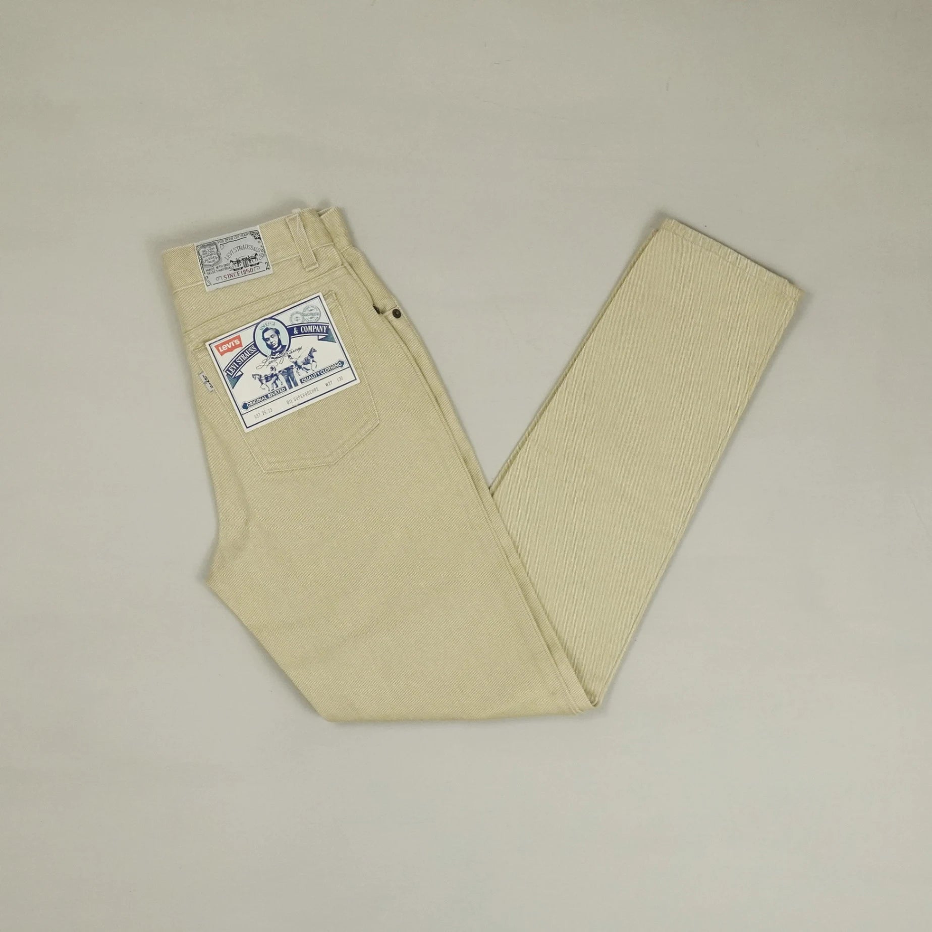 Vintage Levis 501s Beige Jeans ((W27 X L30))
