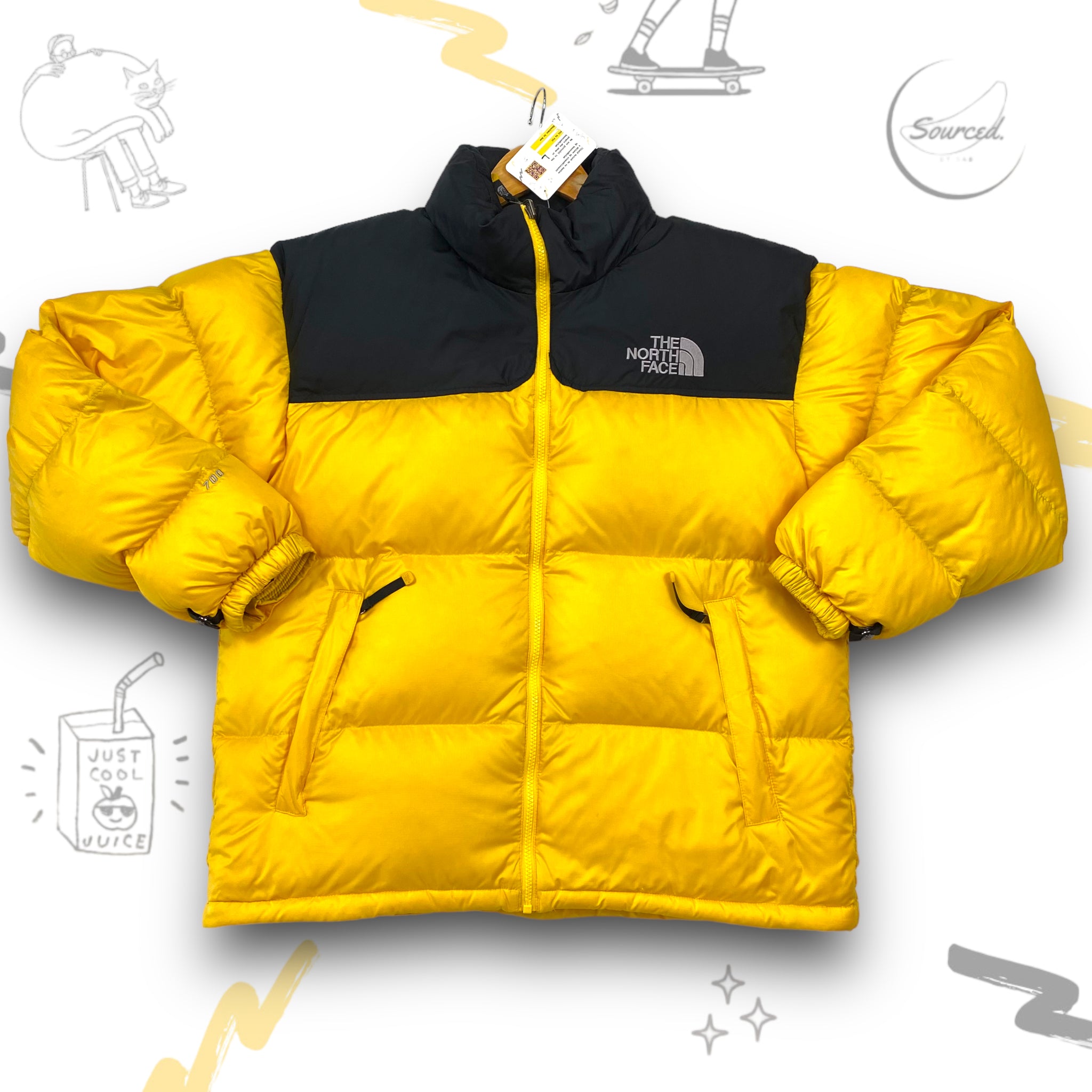 The North Face Nuptse 700 Puffer Yellow L SourcedBySab