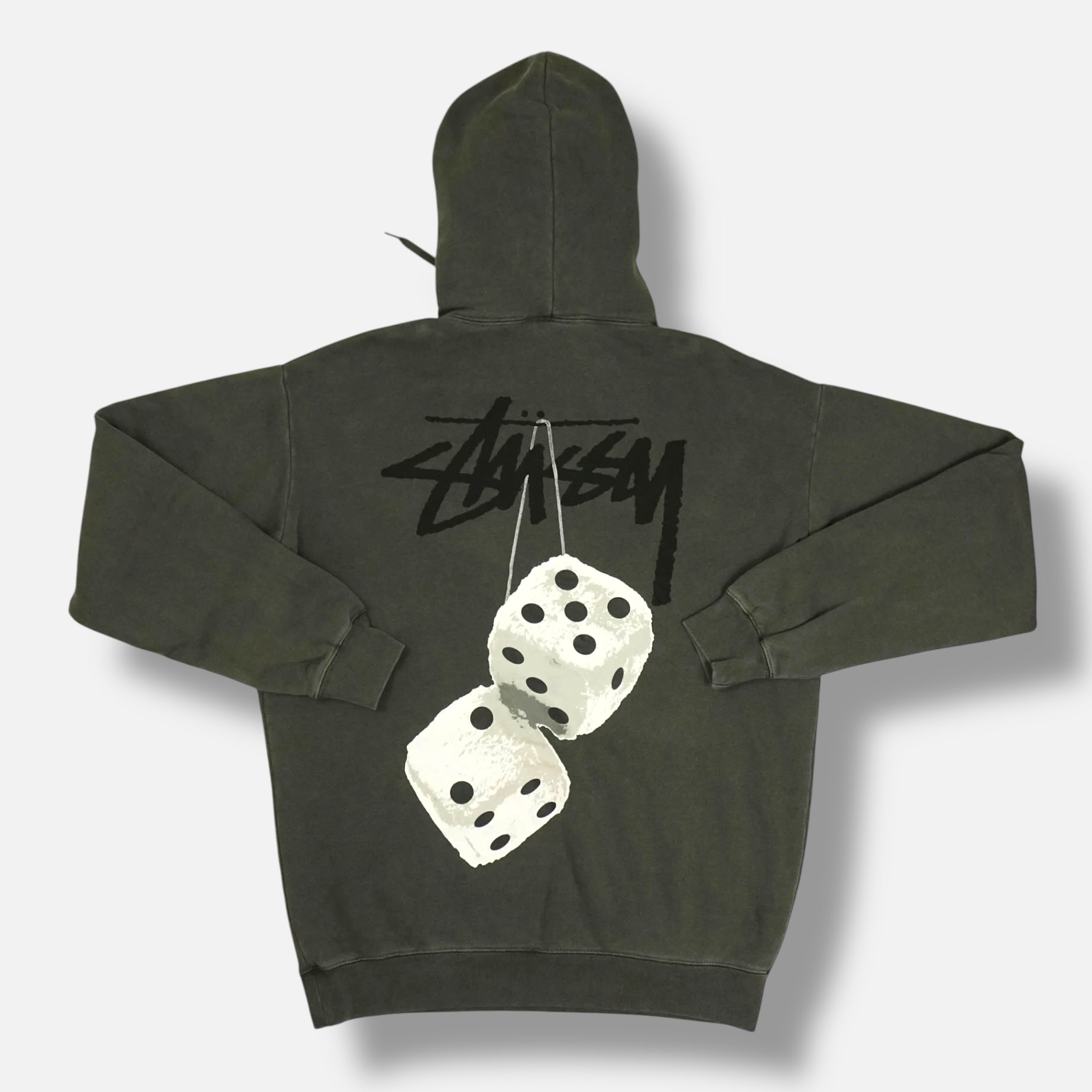 大人気モデル！STUSSY FuZZy DICEパーカー Stussy Fuzzy Dice Hoodie (AU) New with tag Color : Black