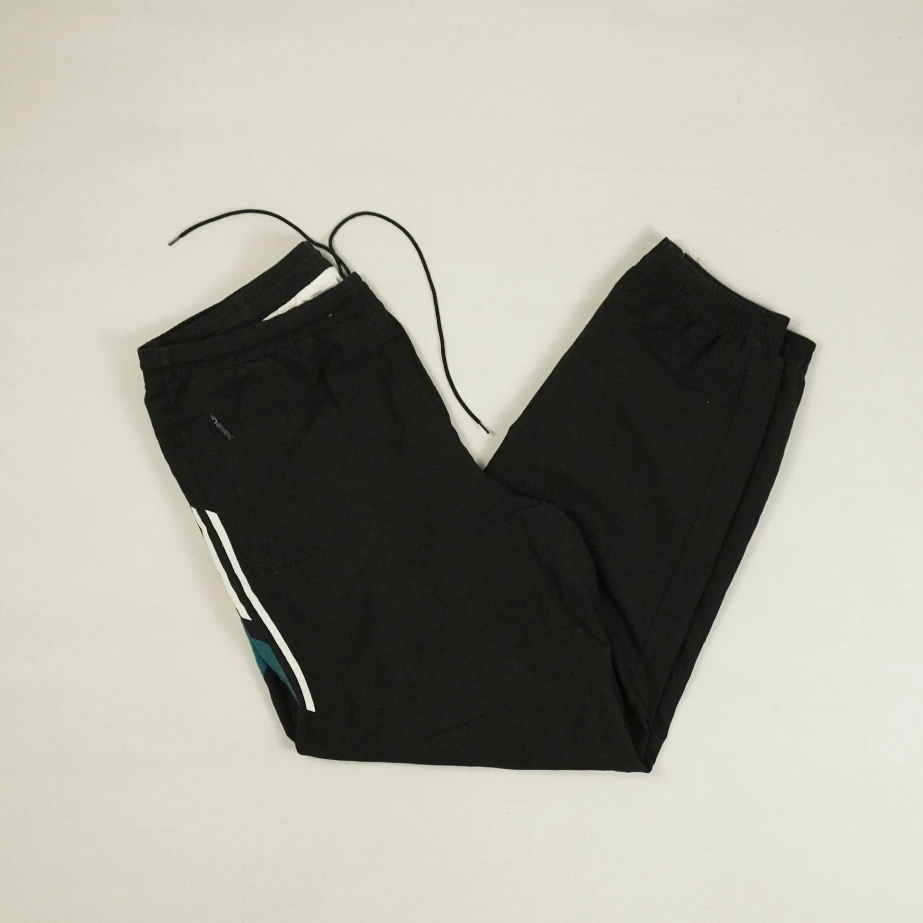 Vintage Adidas Black Trackpants (XL)
