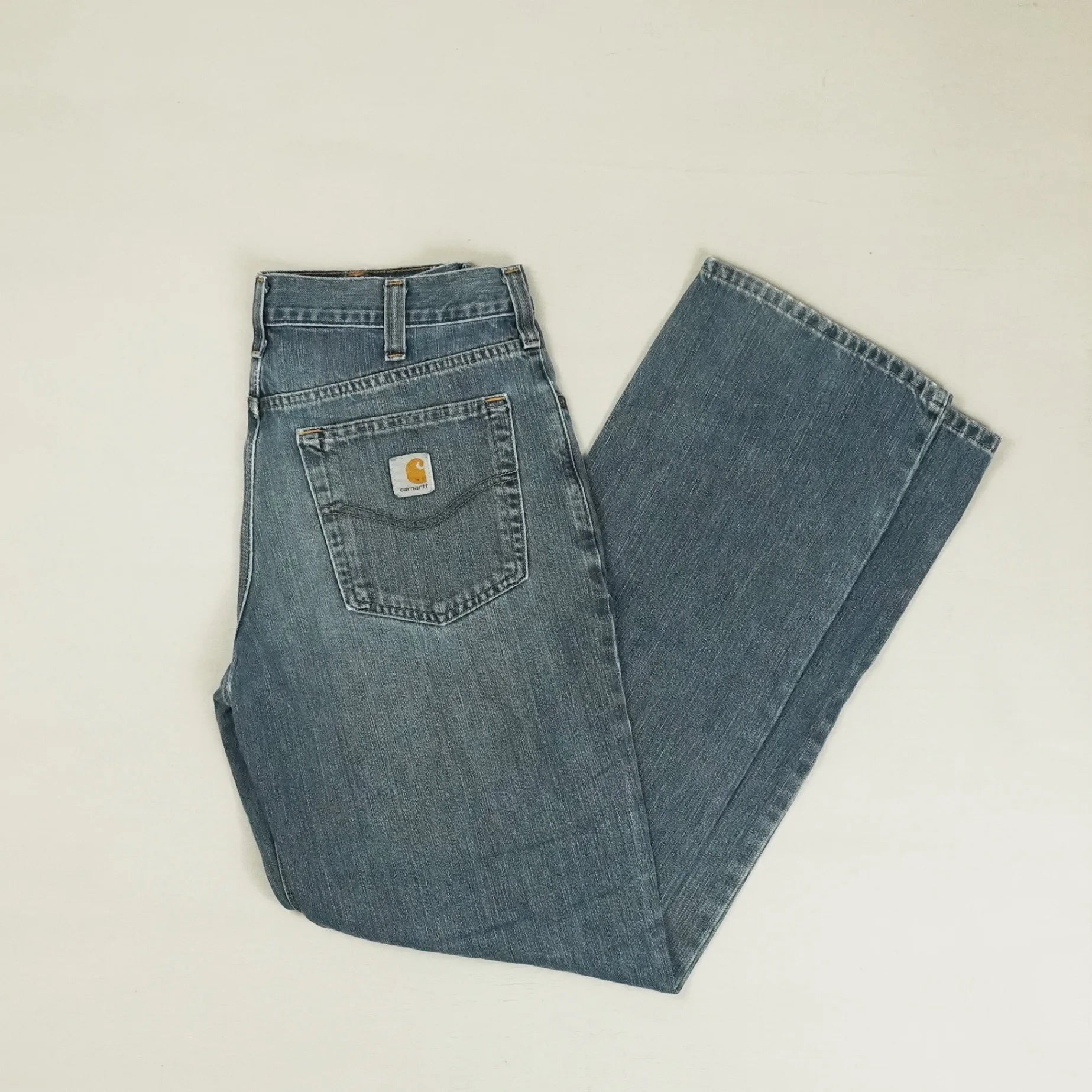 Vintage Blue Carhartt Trousers (32 X 34)