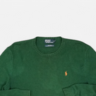 Vintage Polo Ralph Lauren Green Knit Jumper (M)