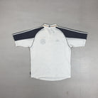 Vintage Adidas White Football Shirt (L)