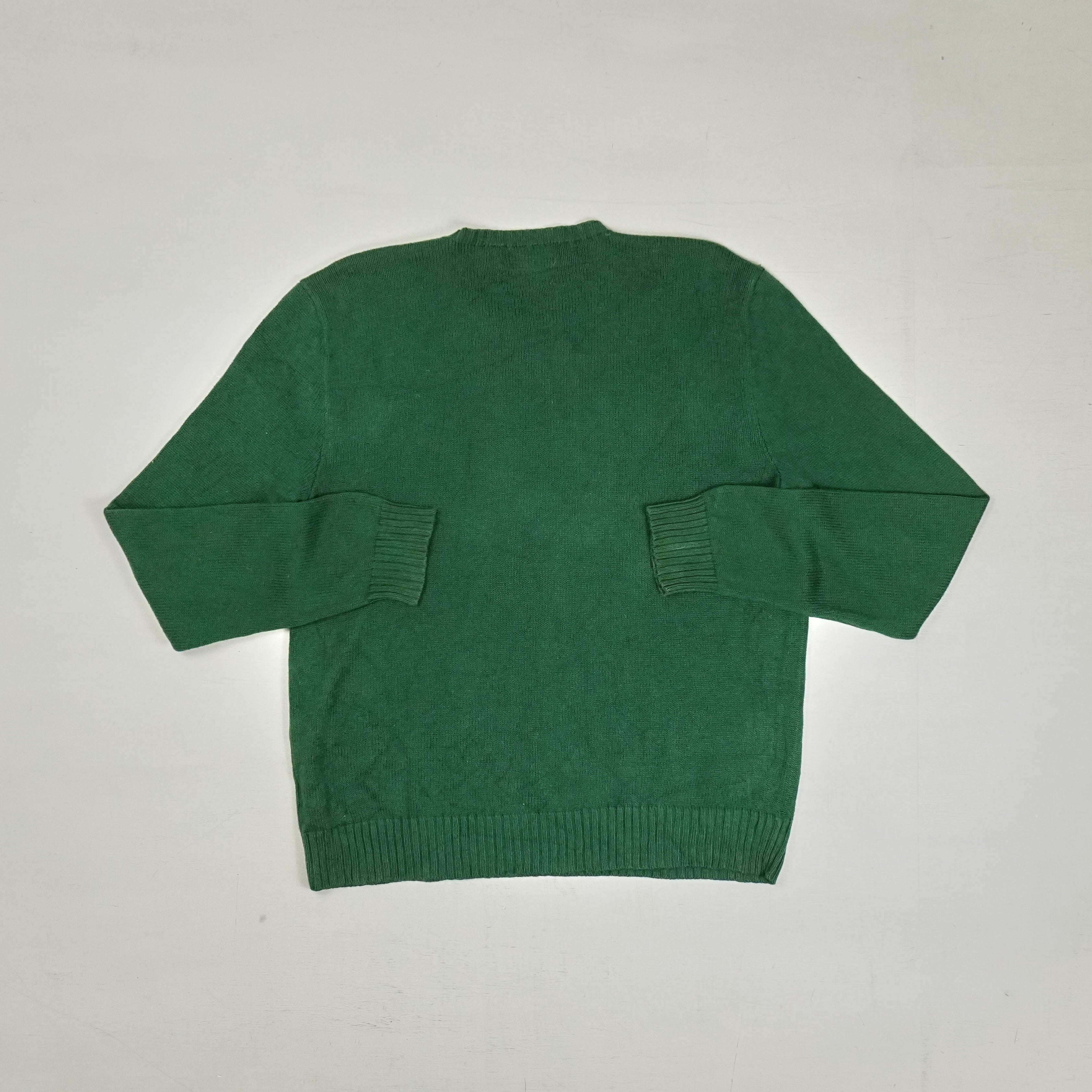Vintage Polo Ralph Lauren Green Knit Jumper (M)