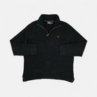 Vintage Polo By Ralph Lauren Black 1/4 Zip (XL)
