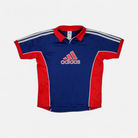 Vintage Adidas Blue Polo Shirt Womans (XS)
