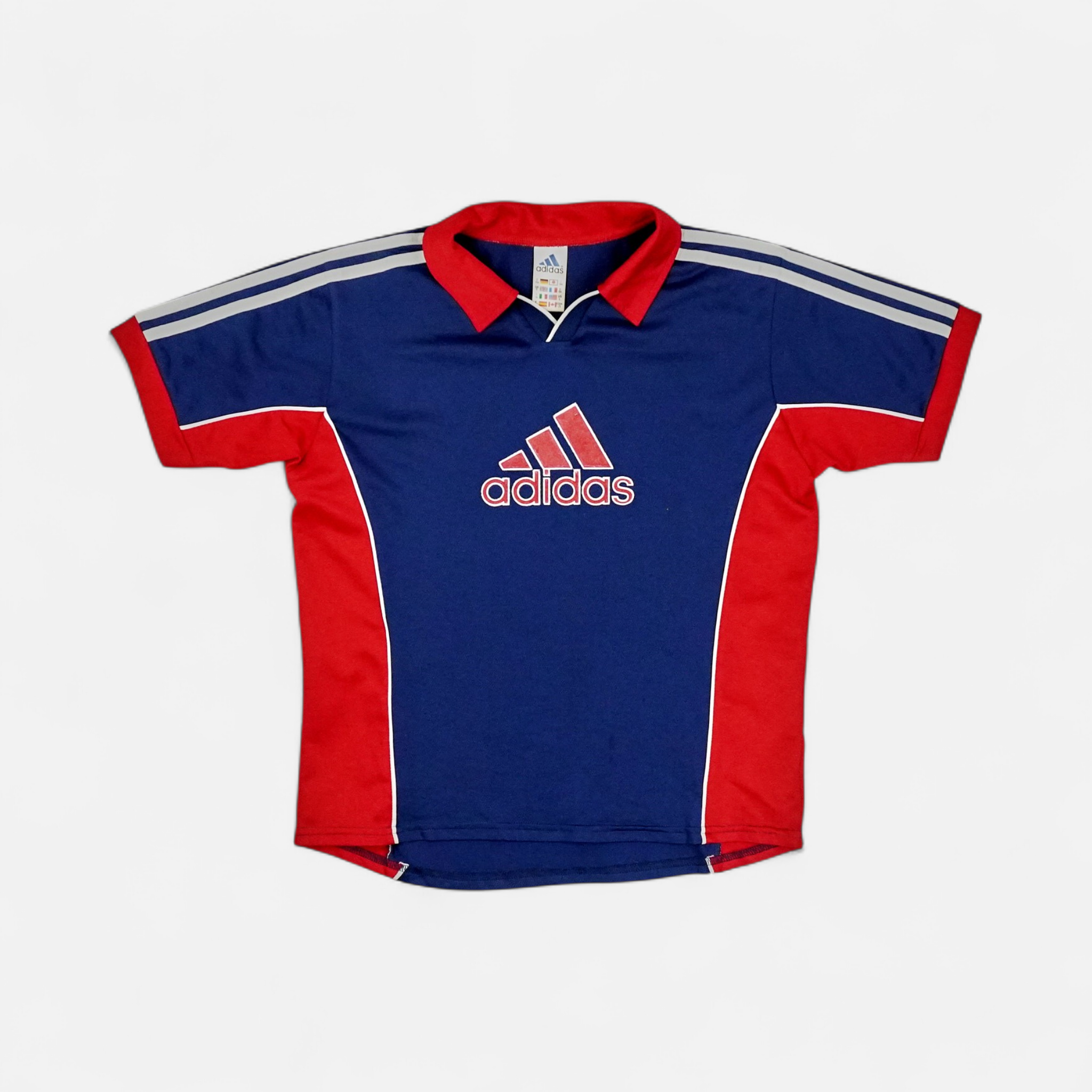 Vintage Adidas Blue Polo Shirt Womans (XS)